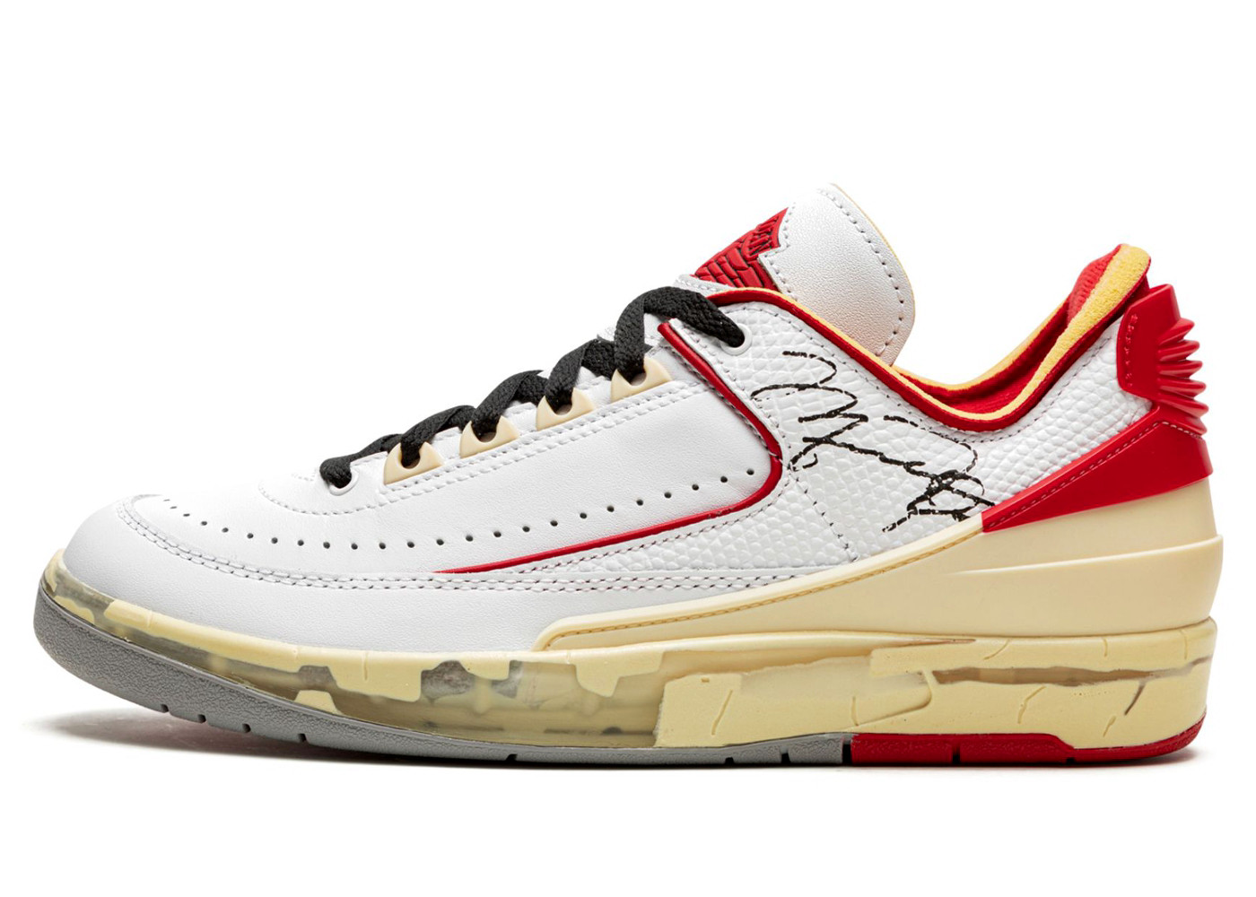 Air Jordan 2 Retro Low SP Off-White White Red