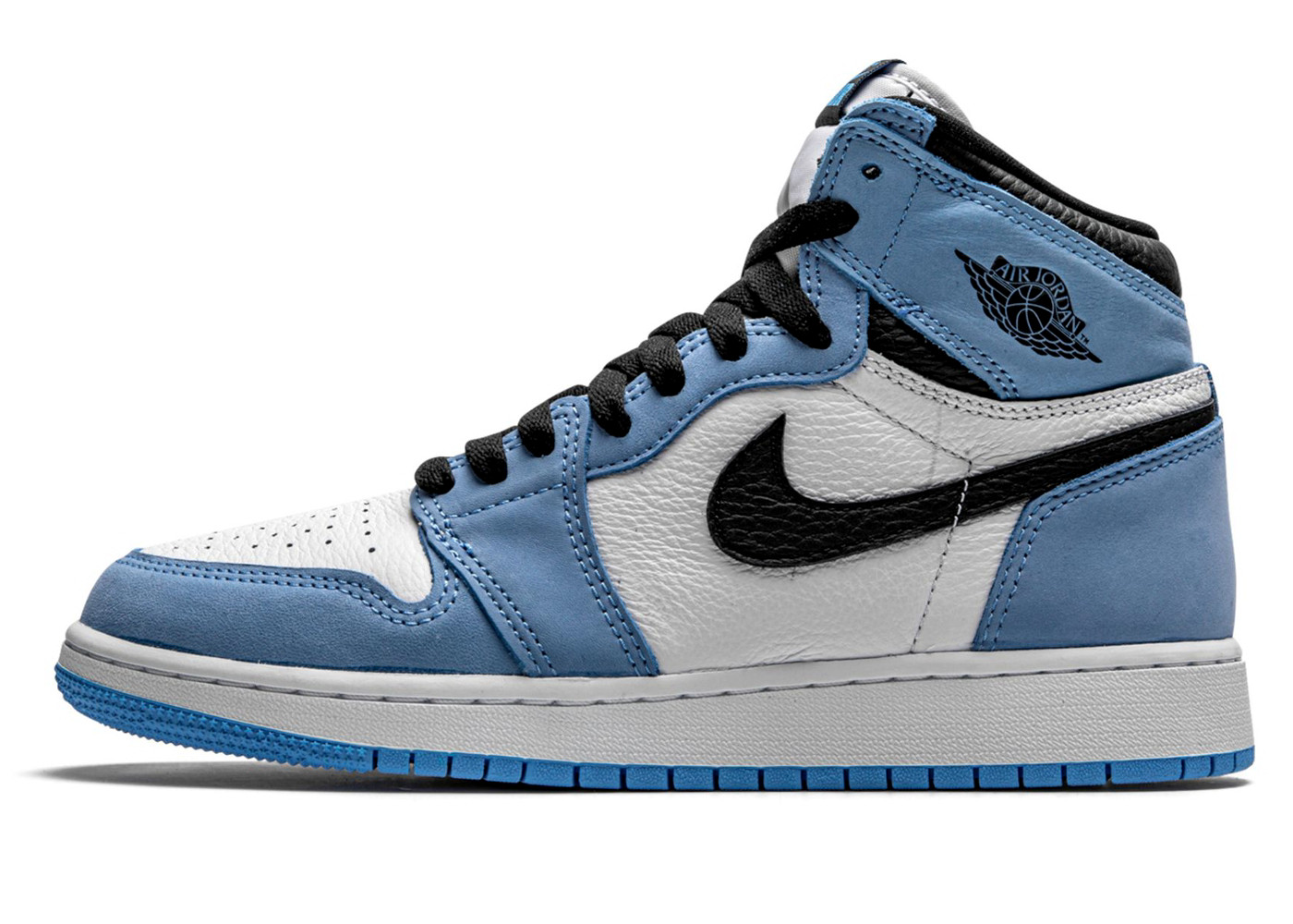 Air Jordan 1 Retro High White University Blue Black (GS)