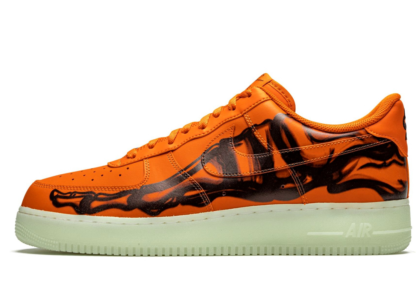 Nike Air Force 1 Low Orange Skeleton Halloween (2020)