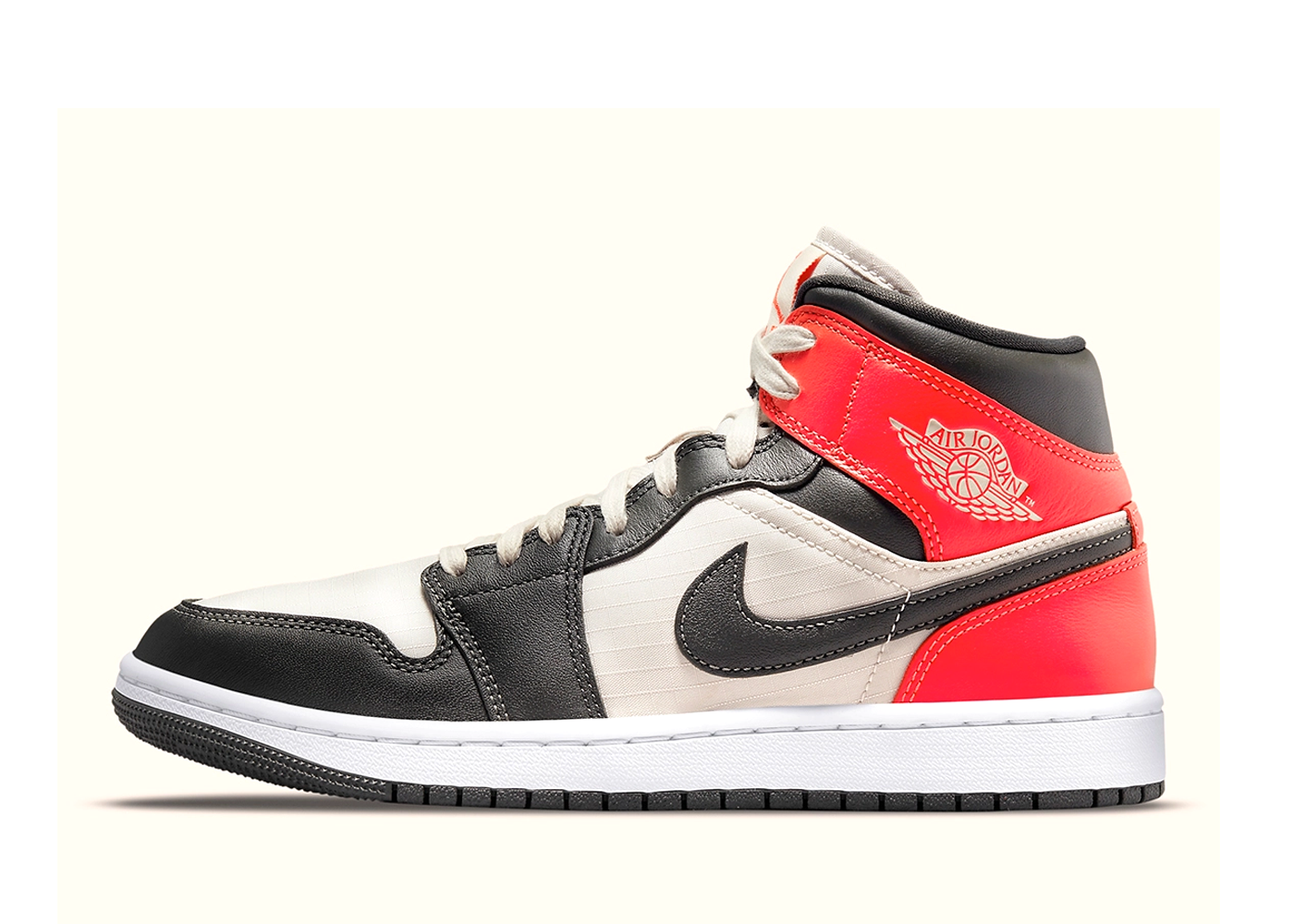 Air Jordan 1 Mid Newsprint Light Orewood Brown (W)