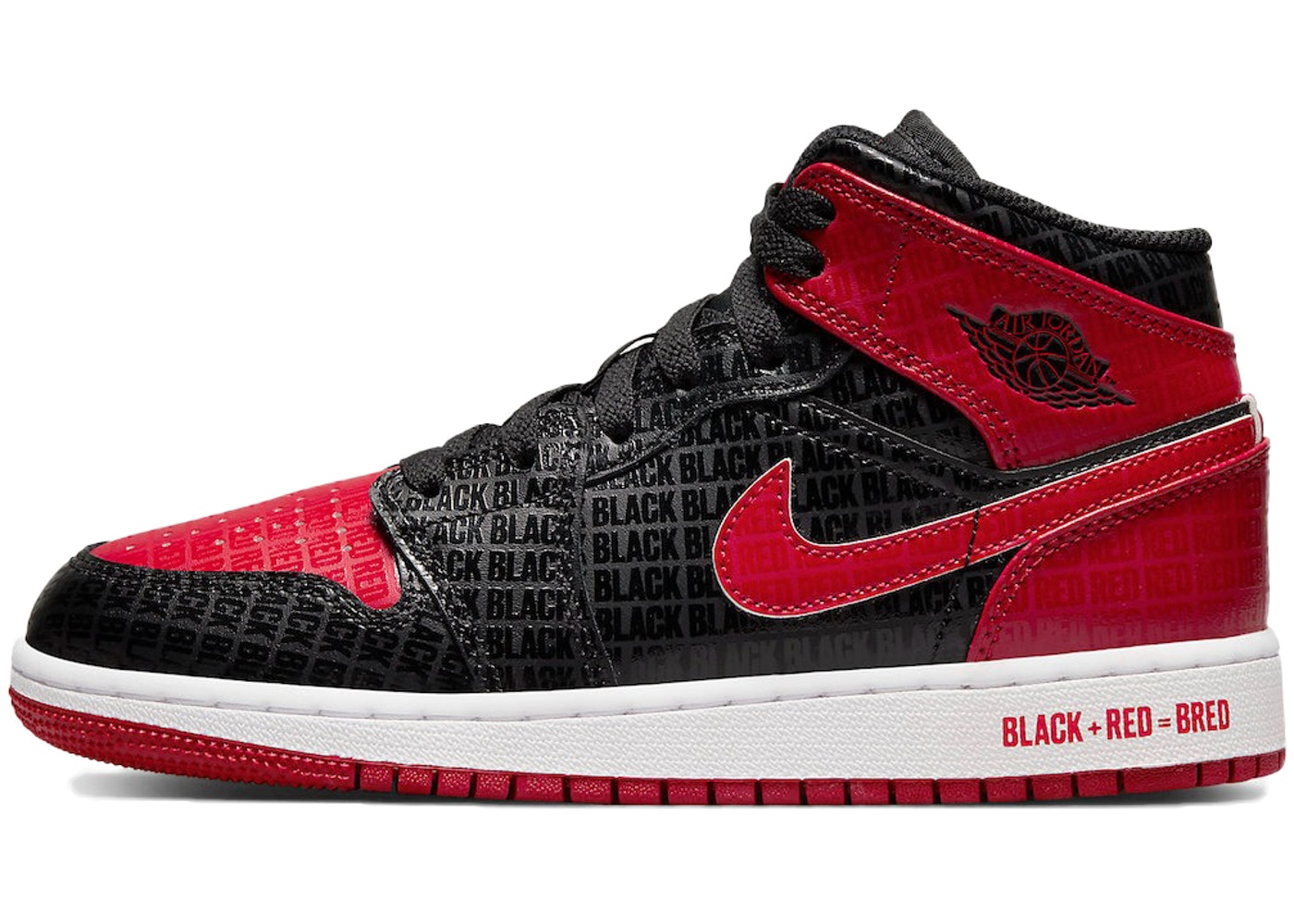 Air Jordan 1 Mid Bred Text (GS)