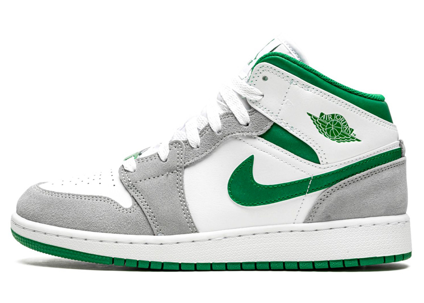 Air Jordan 1 Mid SE White Pine Green Smoke Grey (GS)