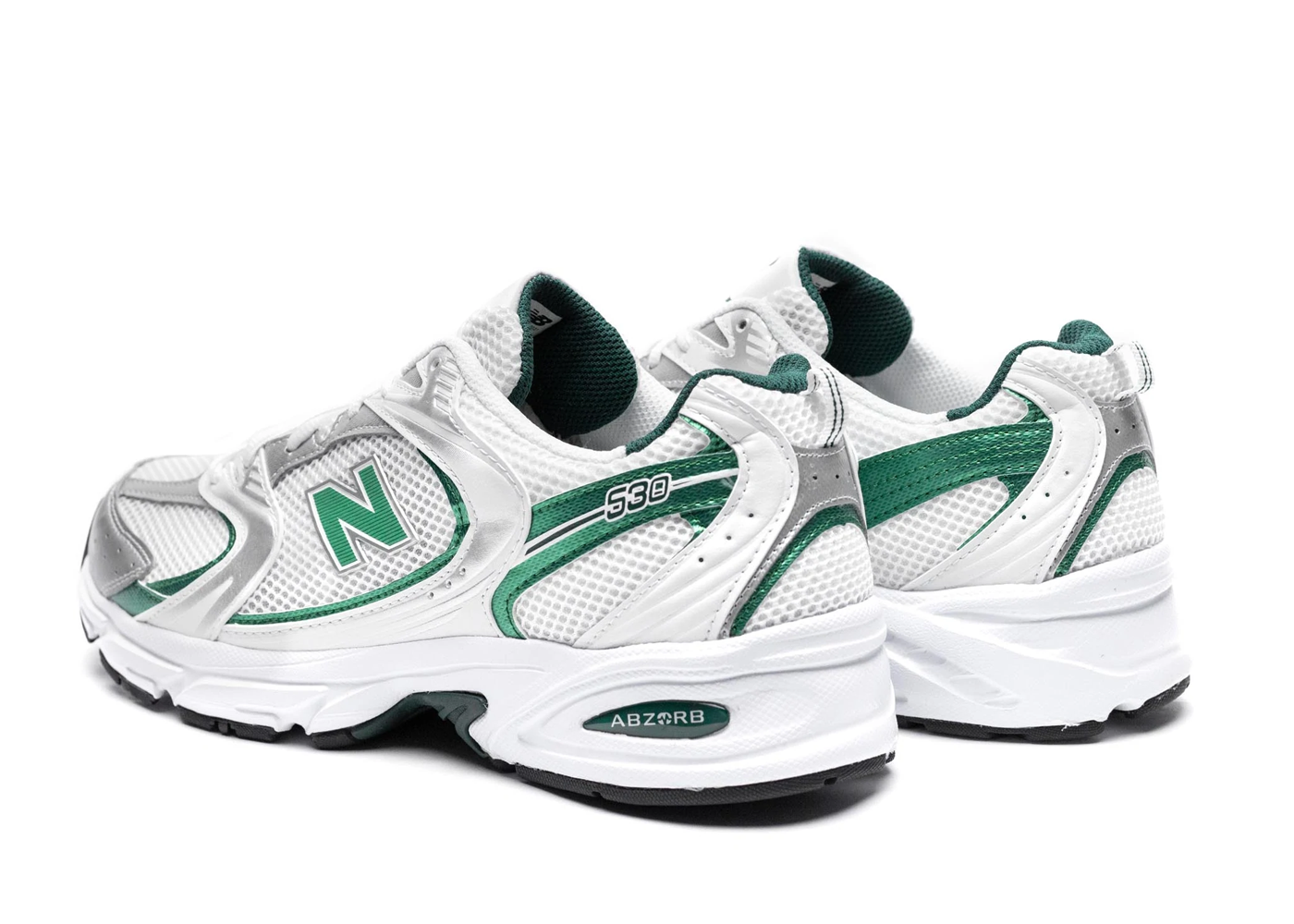 New Balance 530 White Nightwatch Green DROPJUST.COM