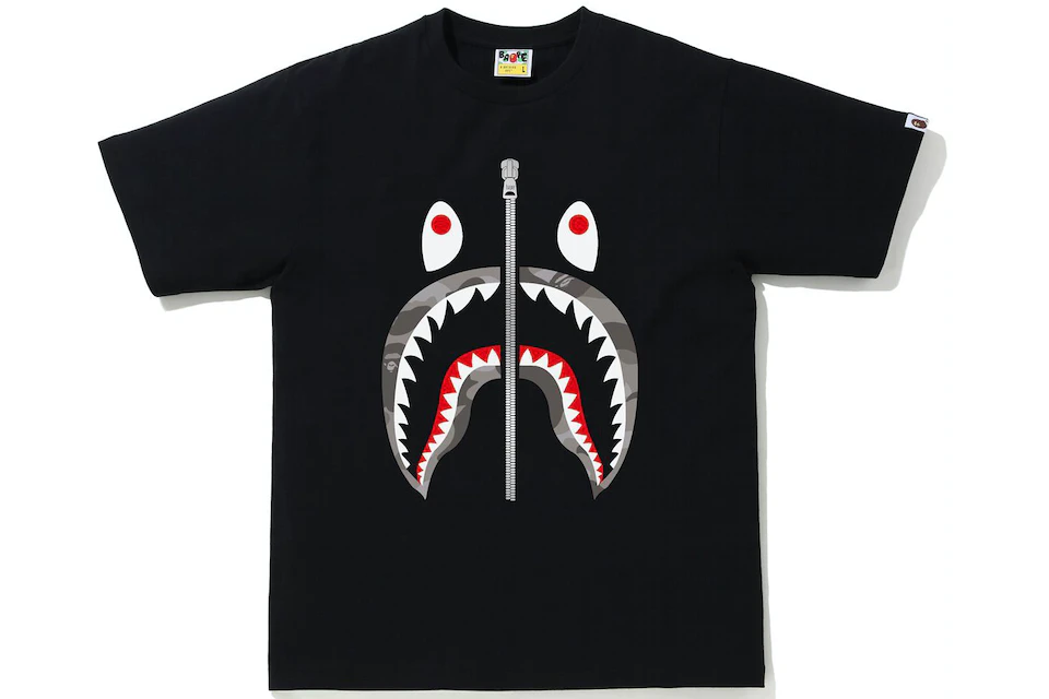 BAPE Color Camo Shark Tee Black/Gray