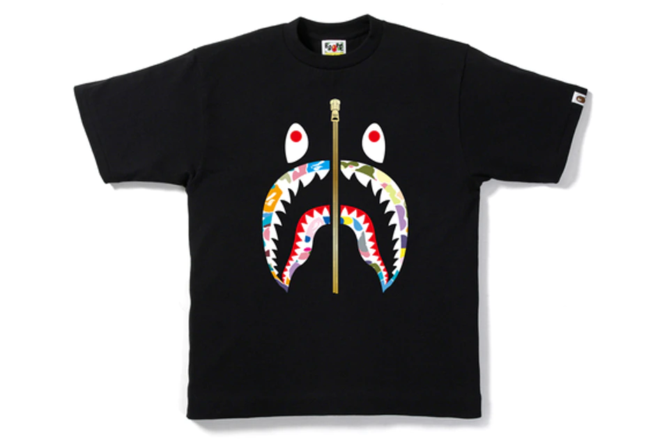 BAPE Sta Camo Shark Tee Black/Multi