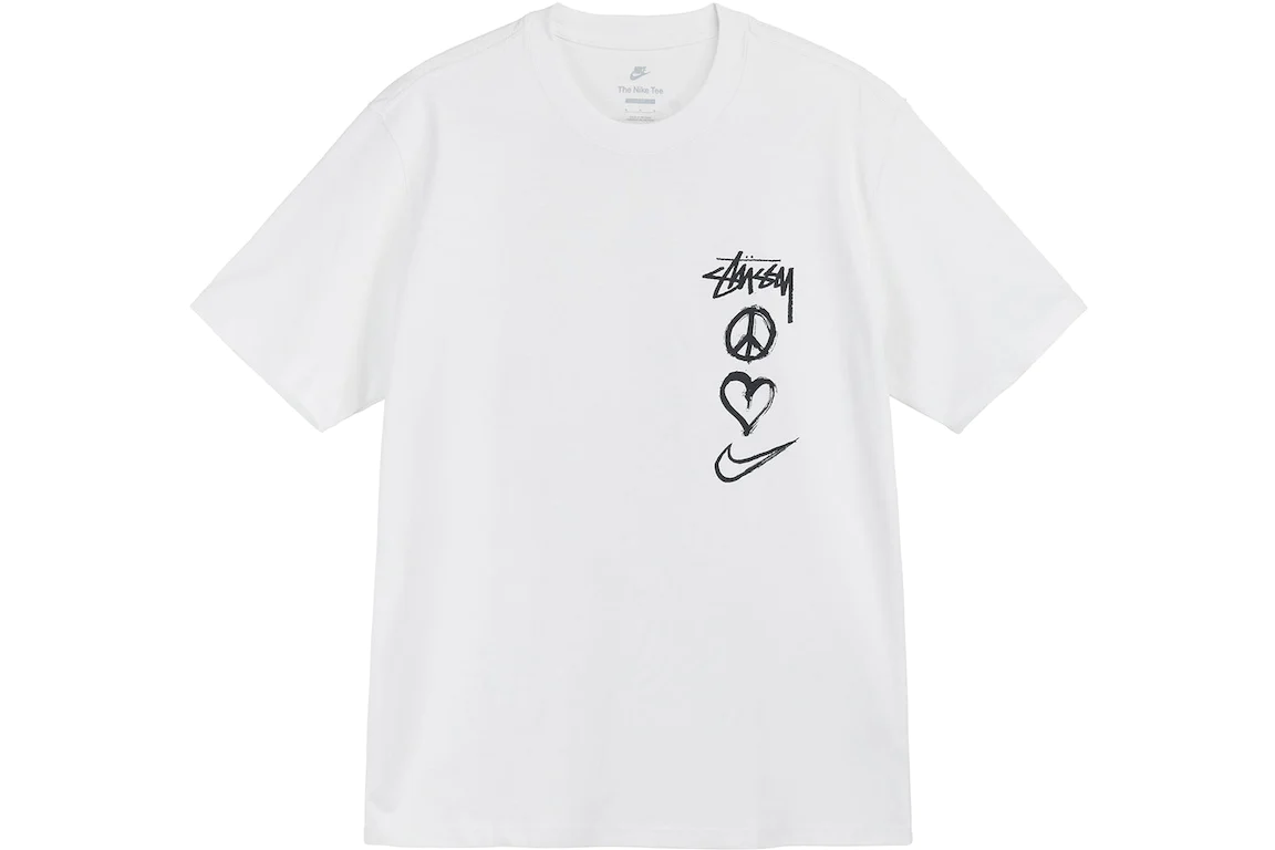 Nike x Stussy Peace, Love, Swoosh T-shirt White