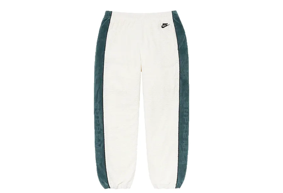 Supreme Nike Velour Track Pant White