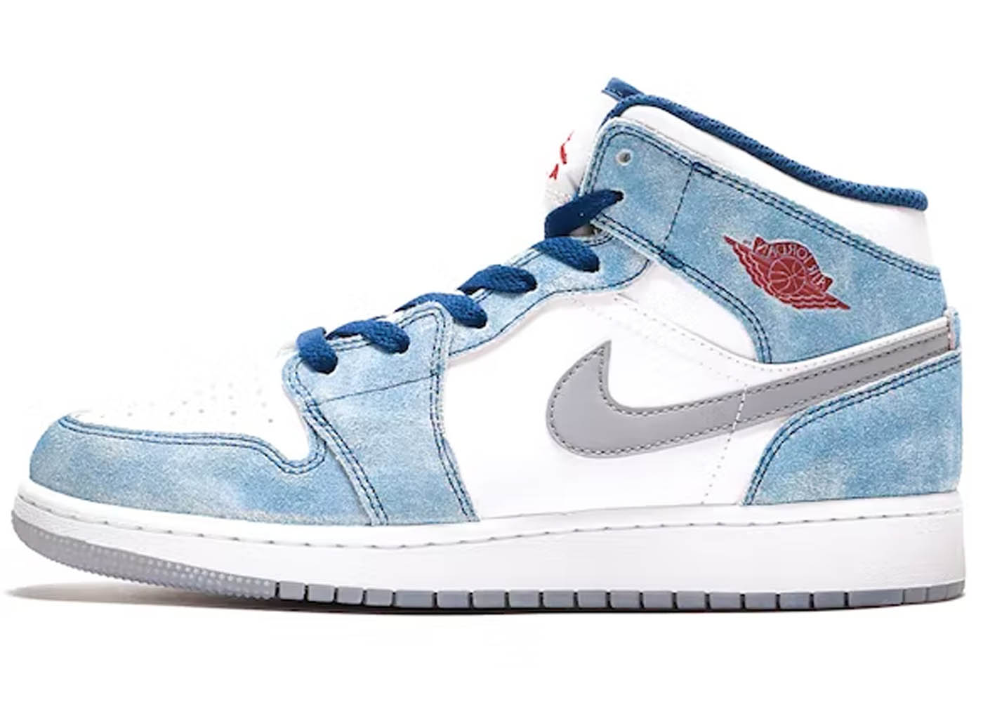 Air Jordan 1 Mid SE French Blue Light Steel (GS)