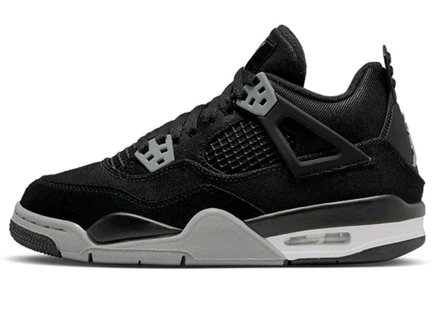 Air Jordan 4 Retro Black Canvas (GS)