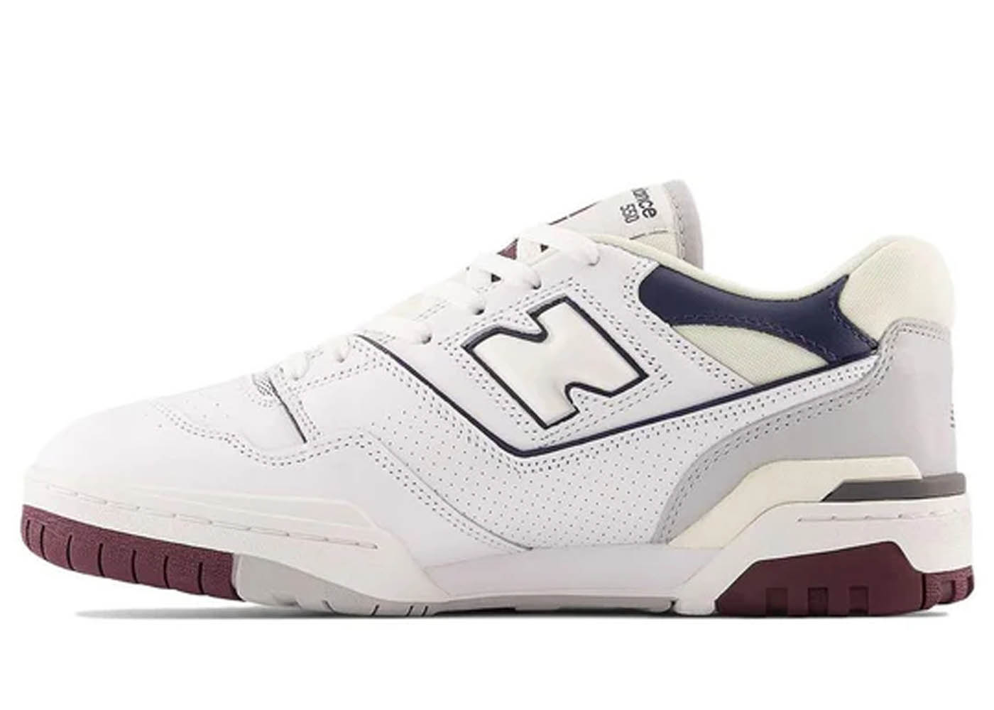 New Balance 550 White Natural Indigo Burgundy