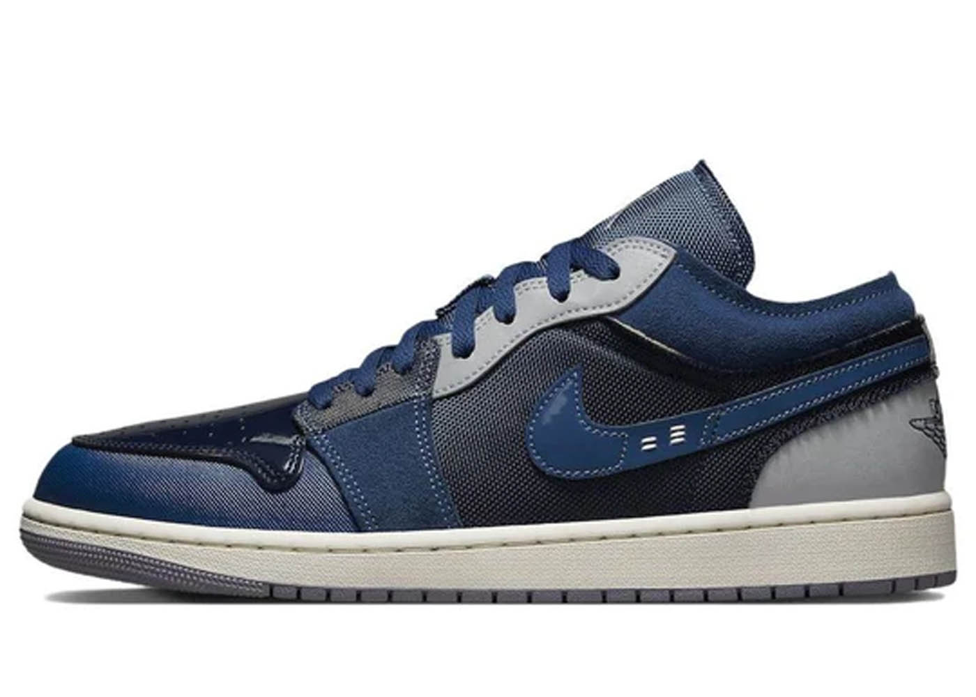 Air Jordan 1 Low SE Craft Obsidian French Blue Ashen Slate White