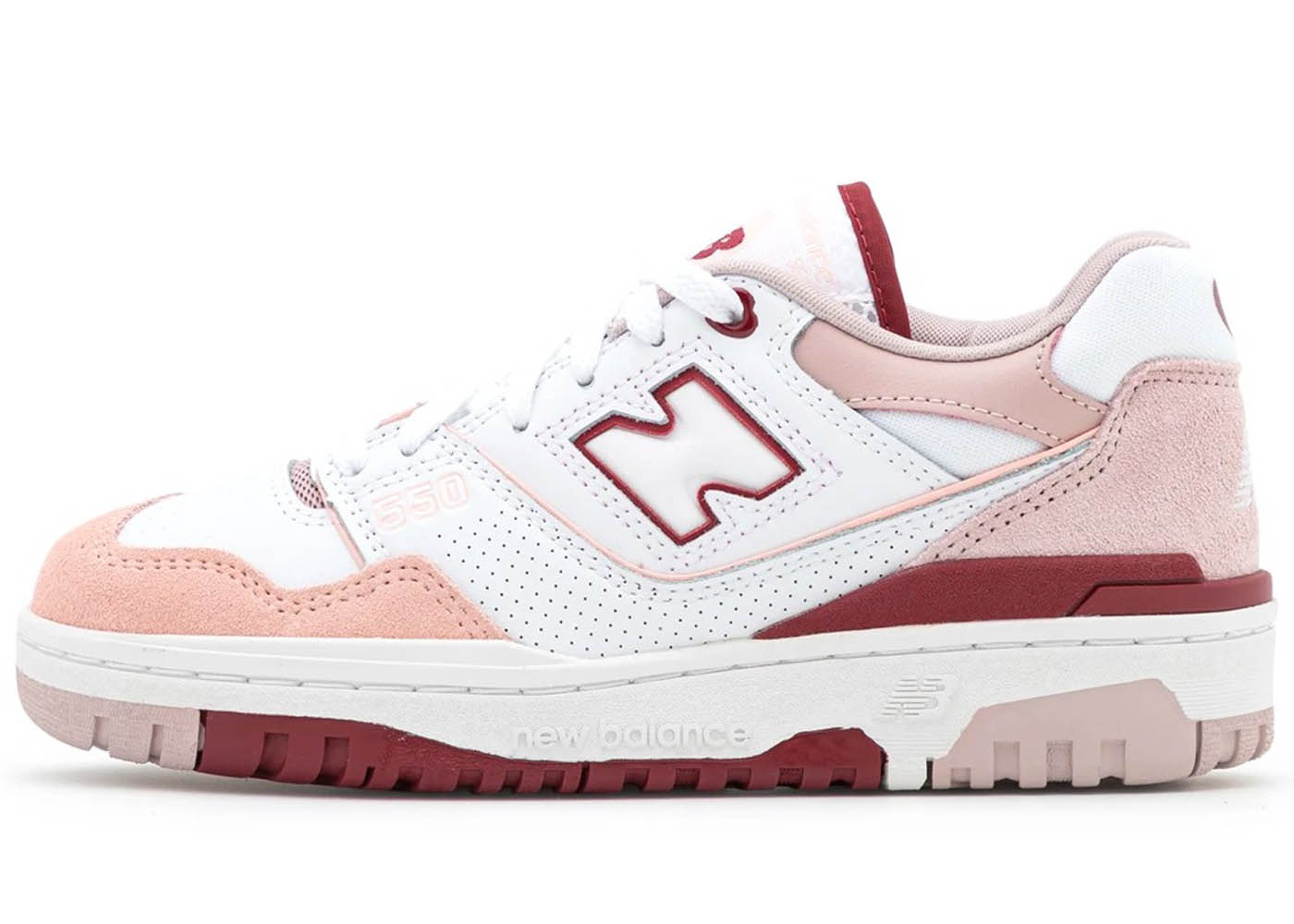 New Balance 550 White Scarlet (W)