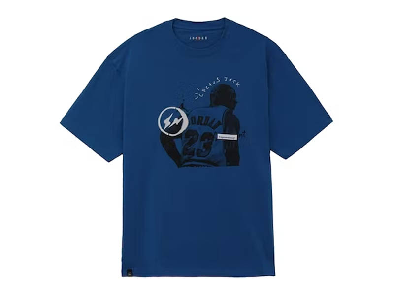 Travis Scott x Air Jordan x Fragment T-shirt Blue