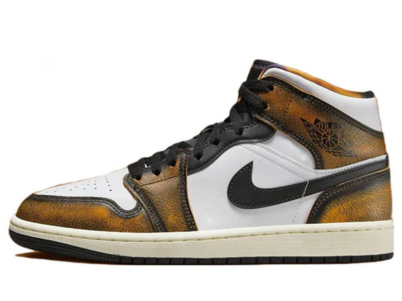 Air jordan 1 mid se orange sales