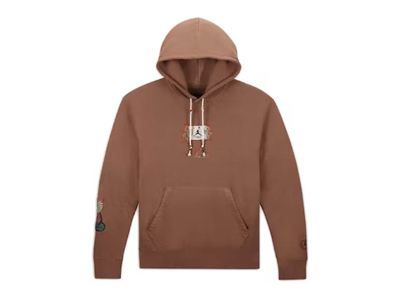 Travis Scott x Jordan Flight Graphic Hoodie Archaeo Brown