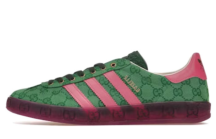 adidas x Gucci Gazelle Green GG Monogram (W)