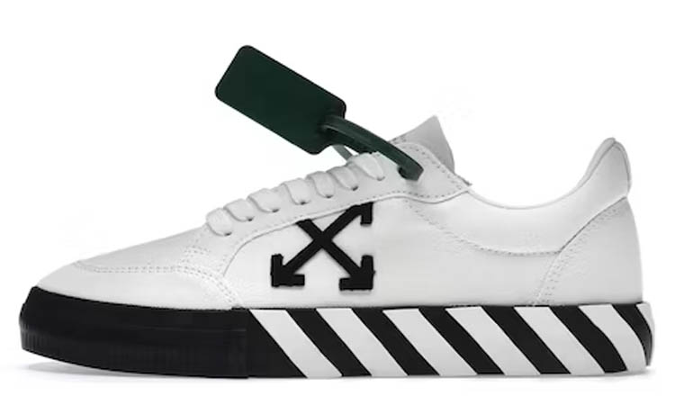 Off-White Vulc Low Canvas White Black SS22 | DROPJUST.COM