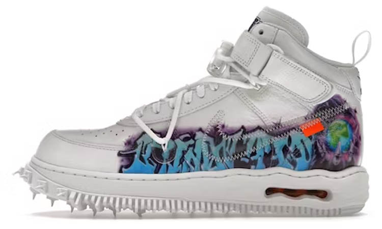 Nike Air Force 1 Mid Off-White Graffiti White