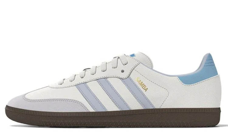 adidas Samba OG White Halo Blue Gum