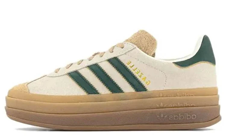 adidas Gazelle Bold Magic Beige Collegiate Green (W)