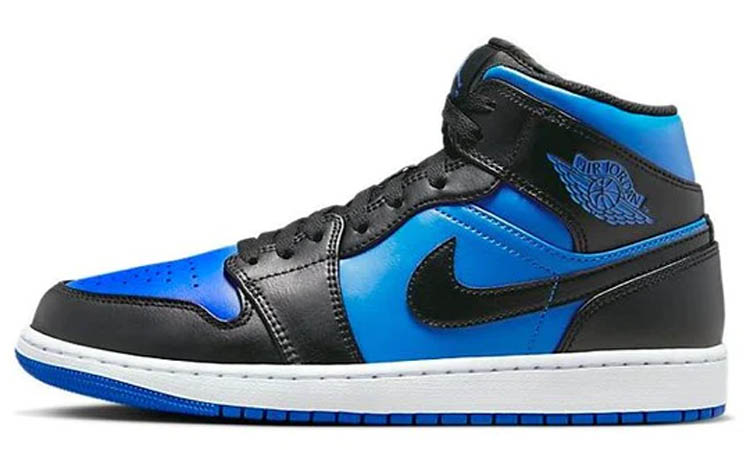 Air Jordan 1 Mid Black Royal Metallic