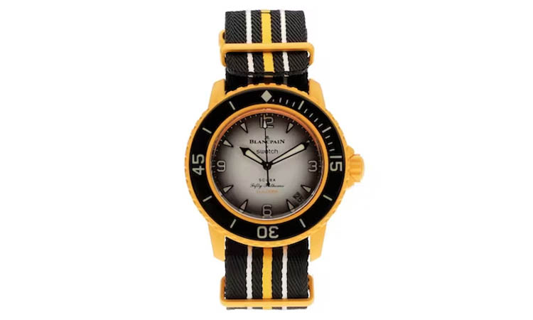 Blancpain x Swatch Scuba Fifty Fathoms Pacific Ocean SO35P100 White SO35P100
