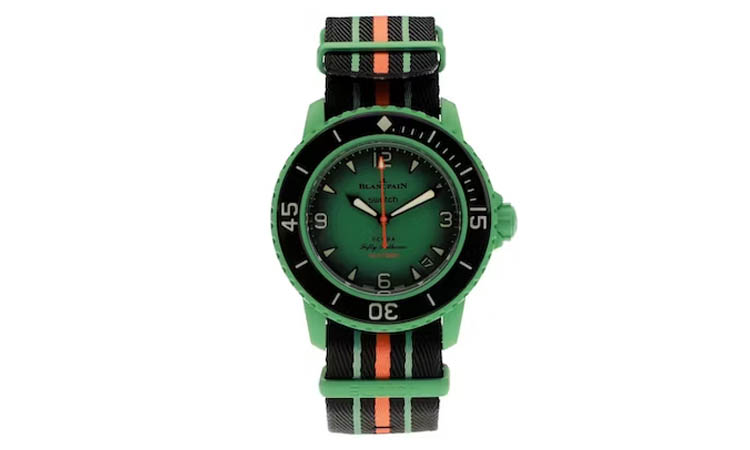 Blancpain x Swatch Scuba Fifty Fathoms Indian Ocean SO35I100 Green SO35I100