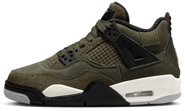 Air Jordan 4 Retro SE Craft Medium Olive (GS)